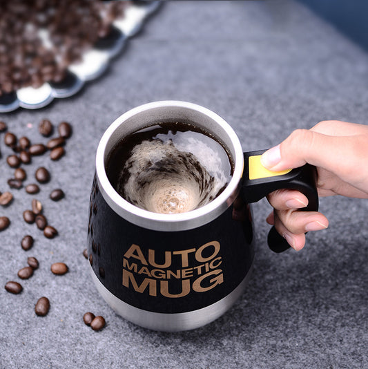 Stainless Steel Automatic Stirring Magnetic Coffee Cup